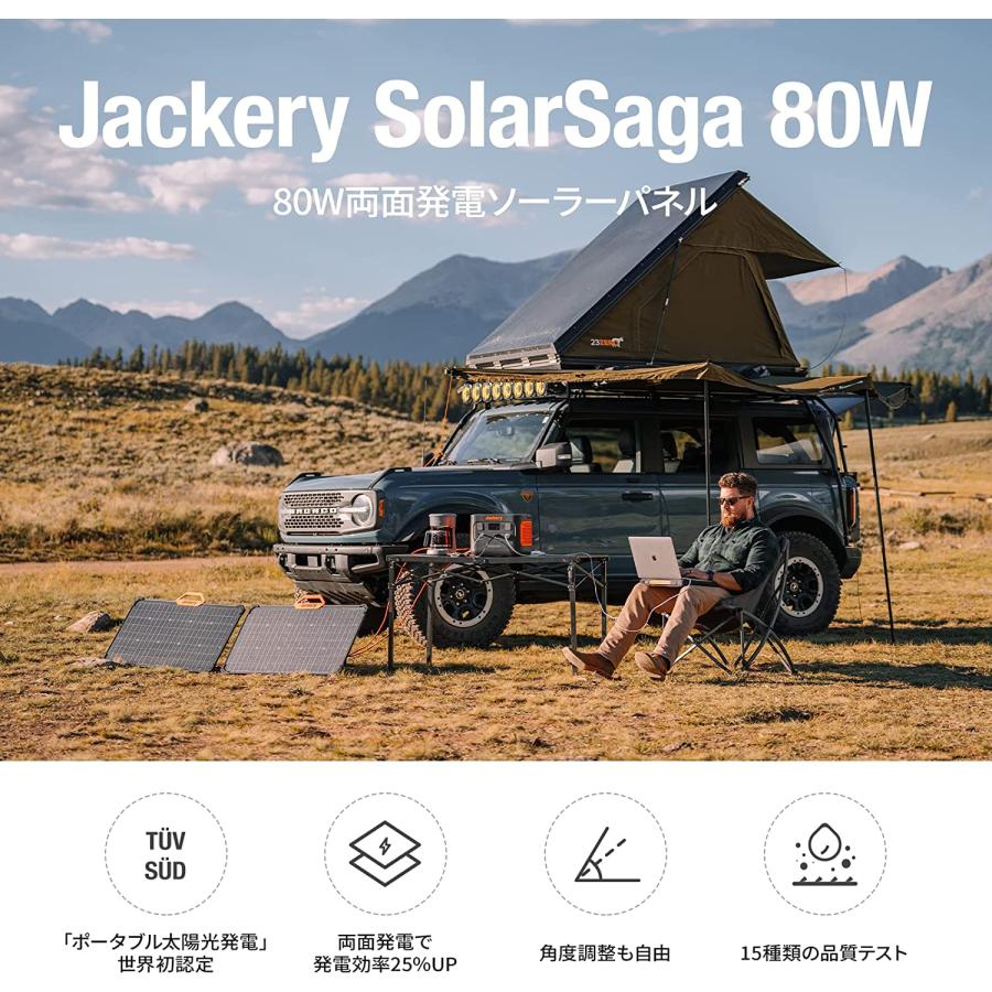 Jackery Jackery SolarSaga 80 ジャクリ ソーラーパネル JS-80A