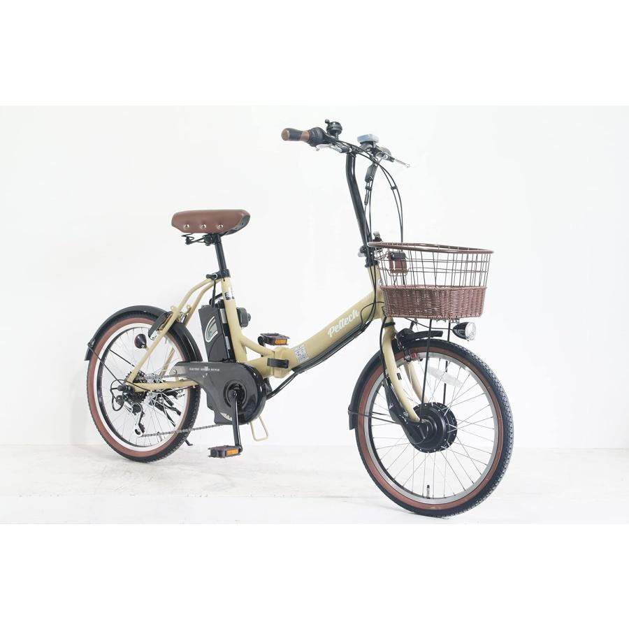 PELTECH ペルテック 20インチ 折り畳み電動アシスト自転車 TDN-206LD