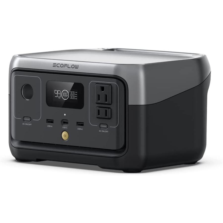 ポータブル電源 EcoFlow RIVER 2 ZMR600-JP 256Wh容量 リン酸鉄 