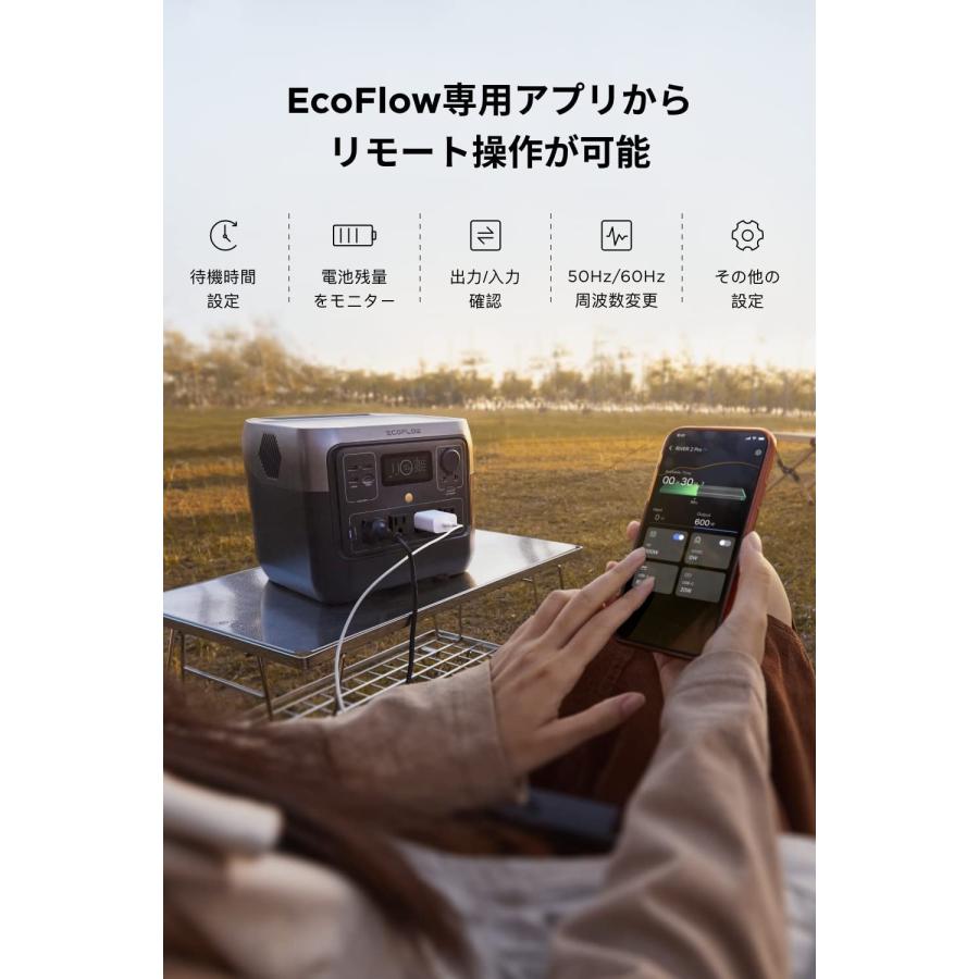 EcoFlow  RIVER 2 Pro ZMR620-B-JP エコフロー　ポタ電｜idea-marche｜03