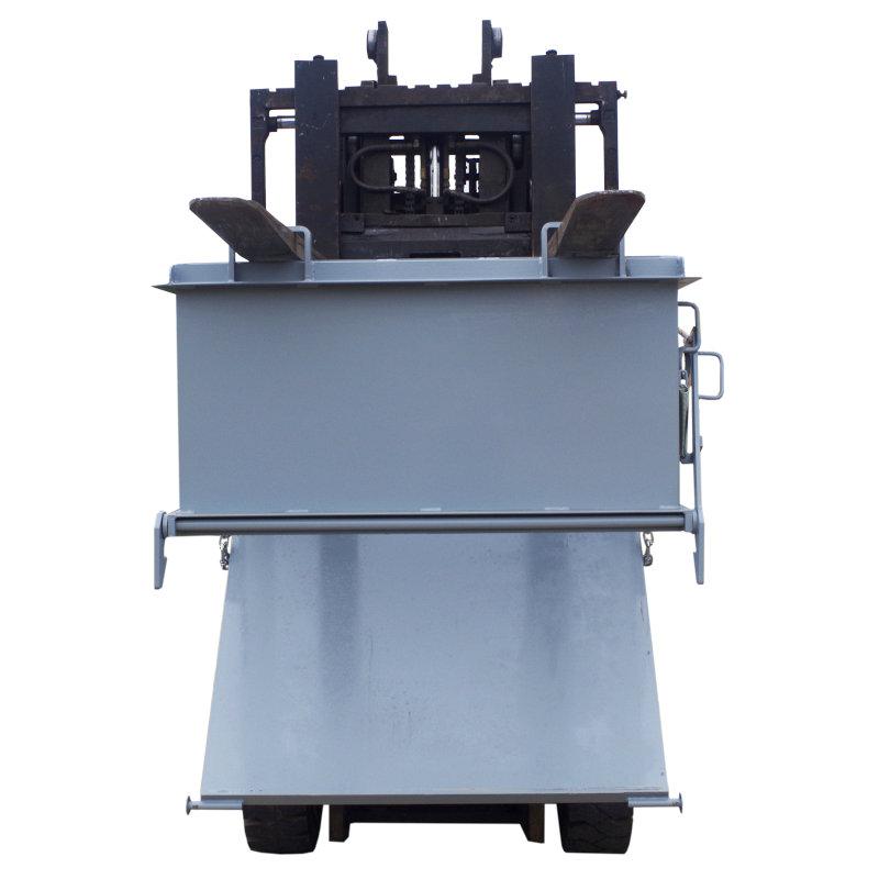 フォークリフト用スクラップボックス 業務用産廃コンテナ db500|フォークリフトアタッチメント 爪取付 スクラップ台車 |  | 03