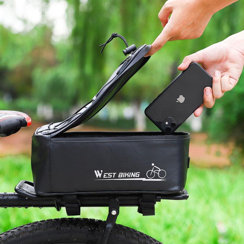 自転車用バッグ driving_pac 撥水加工 荷台 取付用 レインカバー付き 大容量 ベルクロ 固定 自転車用小物入れ |  | 12