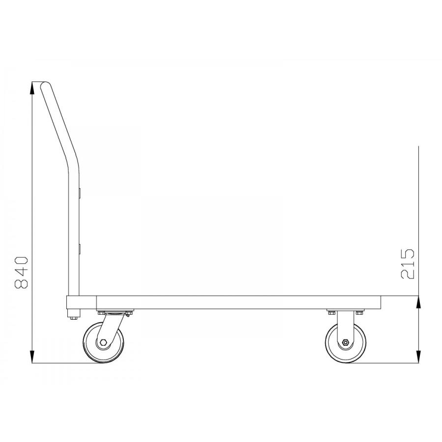 ステンレス台車 業務用ステンレス台車 台車 平台車 手押し台車 キャスター付き台車 大型 運搬台車 安い 耐荷重500kg |  | 02