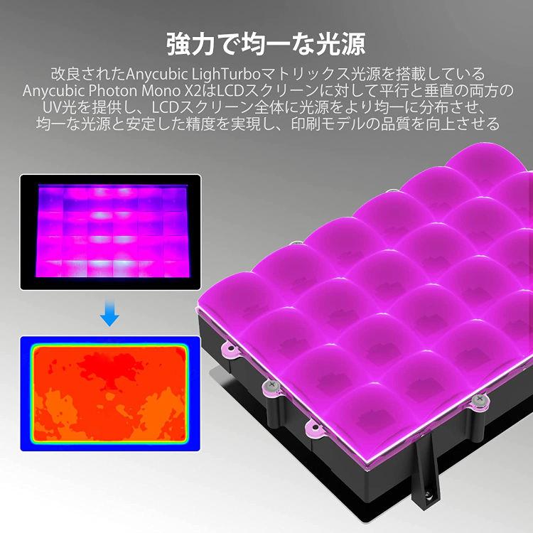 3Dプリンター 光造形 Photon Mono X2 高精度 光硬化樹脂3Dプリンタ ANYCUBIC社 正規品 3dプリンタ UVレジン光造形式｜ideabike｜02