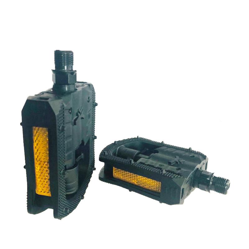 折りたたみ式ペダル 自転車用ペダル ブラック 左右セット | リフレクター(反射板)付き フラットペダル |  | 06