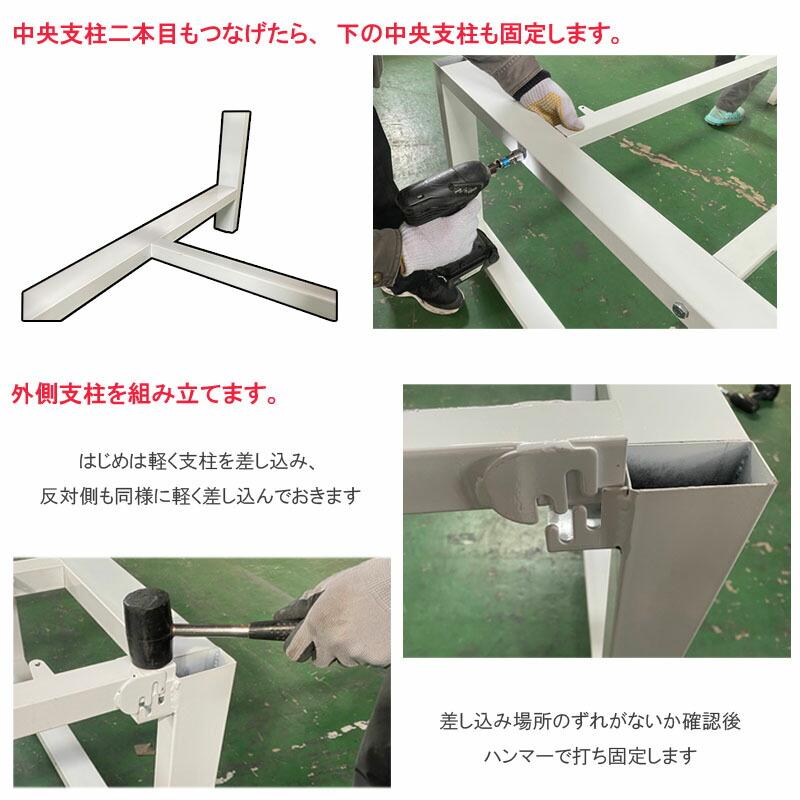 中量作業台 W1400xD750xH740mm 耐荷重800kg 大型 事務机 デスク 検品台