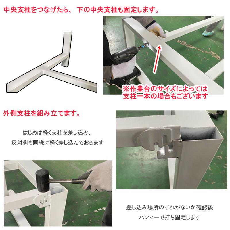 中量作業台 耐荷重800kg W2000xD1000xH740mm 作業テーブル ワーク