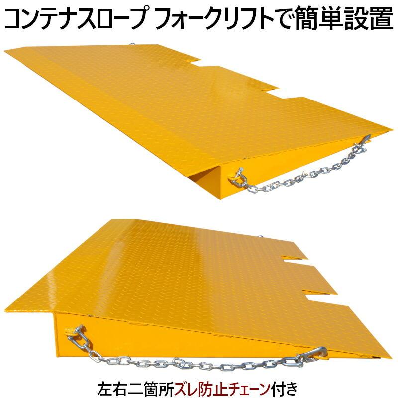 フォークリフトスロープ コンテナスロープ 耐荷重6t プラット フォークリフトスロープ コンテナスロープ 耐荷重6t プラット