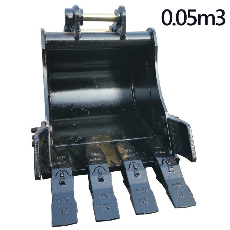 標準バケット ピン径25mm 0.05m3クラス アーム内幅110mm 0.5T〜1.5T用