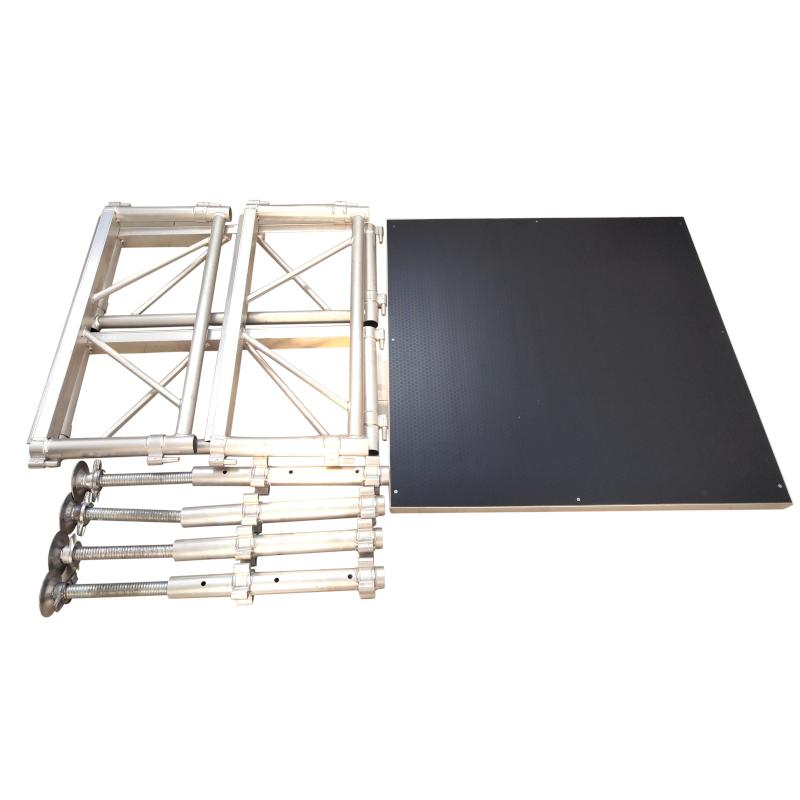 イベント ステージ 3x5m 折りたたみ アルミ ステージセット 軽量 組立 朝礼台 ステージ台 指揮台 舞台 文化祭 |  | 06