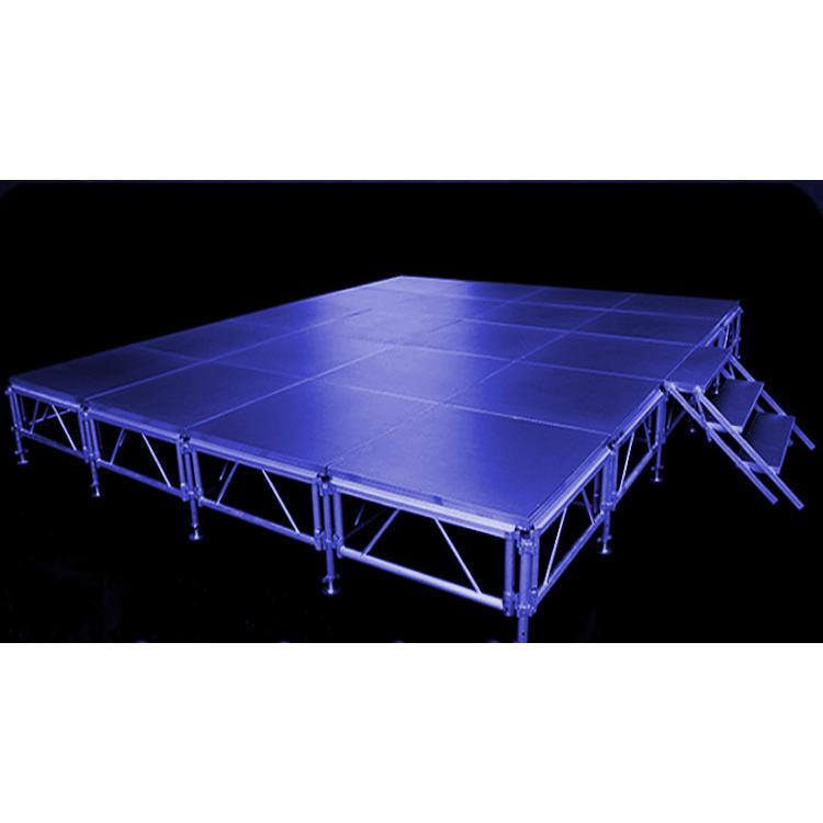 イベント ステージ 4x5m 折りたたみ アルミ ステージセット 軽量 組立 朝礼台 ステージ台 指揮台 舞台 文化祭 | 