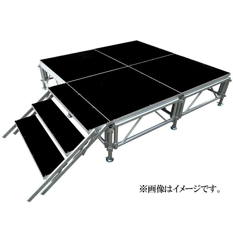 ステージセット用 階段 ステップ ４段ステップ アルミ製 軽量 組立 朝礼台 ステージ台 指揮台 舞台 文化祭 イベントショー |  | 04