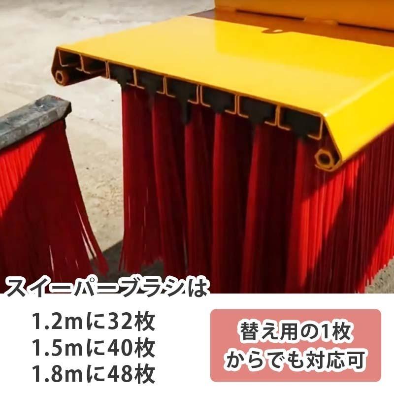 スイーパー ロードスイーパー 幅1800mm 取り替え用ブラシ 脱落防止 IFMS-1800 フォークリフト アタッチメント |  | 02