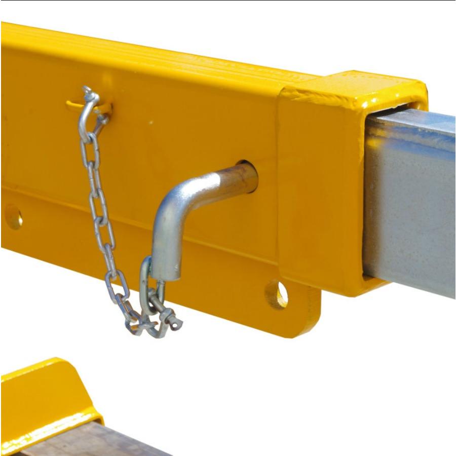 フォークリフト用吊りフック 最大荷重4.7トン 角度調整・伸縮自在