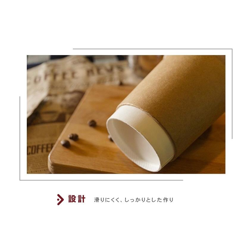 CA08044【Hot用 断熱 スリーブ不要 ダブルウォールカップ 紙コップ -クラフト 口径80mm 8oz/240ml 】 - 1箱500個/1袋25個 |  | 05