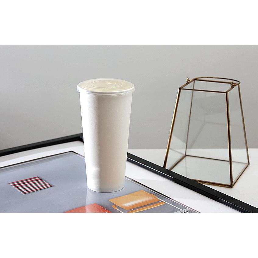 CA22009【Cold用 紙コップ -白 16oz/480ml】口径90*128mm PE両面コーティング 1箱1000個/1袋50個の画像