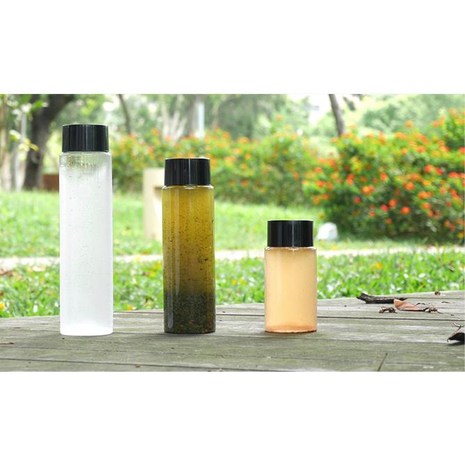 CS48016【PET ドリンクボトル -透明 450ml】1箱98組 ※セットのフタ：黒の画像