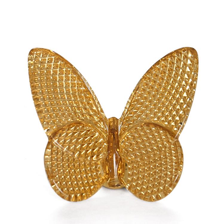 バカラ フィギュア 2812-663 ラッキーバタフライ パピヨン ダイヤゴールド Baccarat 2812663 新生活応援 爆買