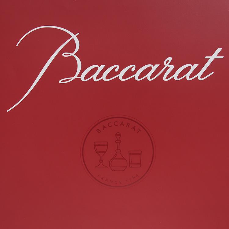 Baccarat ロゴ入り 赤い紙袋　大きいサイズ　6枚　&　 ボリュート トレ Baccarat ロゴ入り 赤い紙袋 大きいサイズ 6枚 & ボリュート