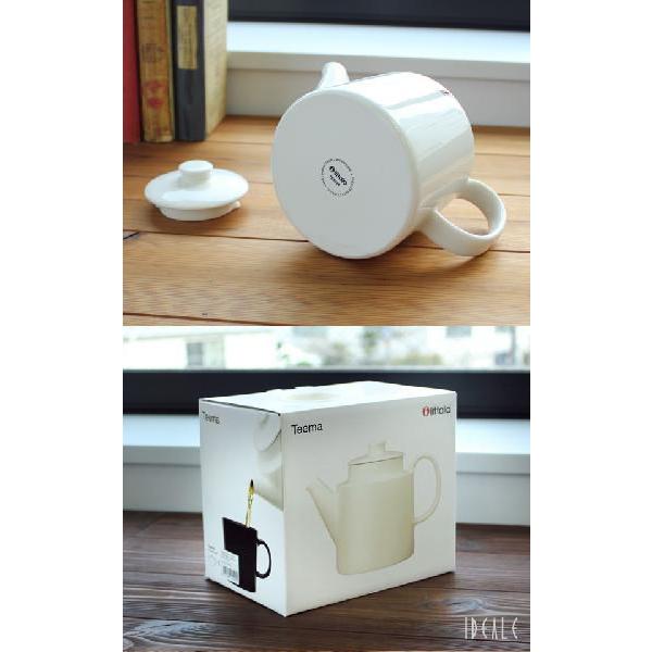 ティーマ イッタラ ホワイト ティーポット 1.0L 蓋 ふた付き 北欧雑貨