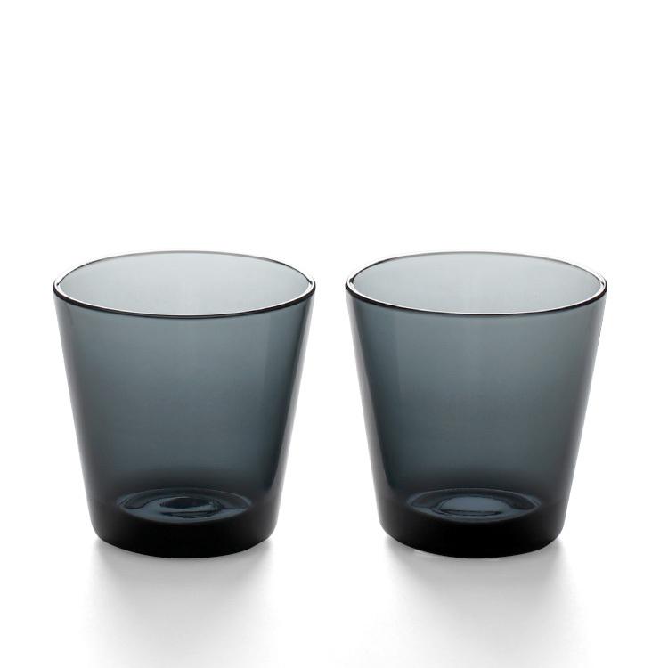 カルティオ タンブラー イッタラ 210ml 2個入り ペア ダークグレー