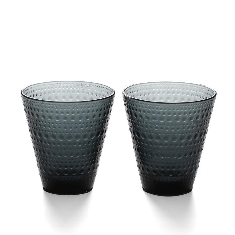 イッタラ カステヘルミ タンブラー ペア 300ml ダークグレー iittala Kastehelmi 北欧雑貨 食器 グラス ギフト 結婚祝い ギフトセット 食器セット 新生活応援｜ideale｜02