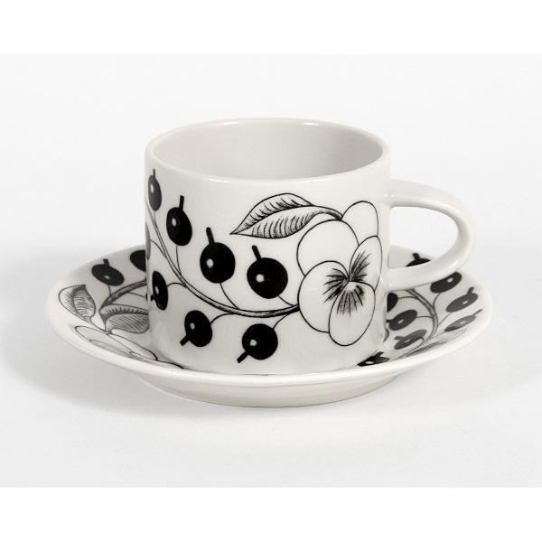 アラビア パラティッシ ブラック Black Paratiisi 6673 6674/6675 コーヒーカップ＆ソーサー ギフト 結婚祝い プレゼント 贈り物 爆買 | Paratiisi | 01