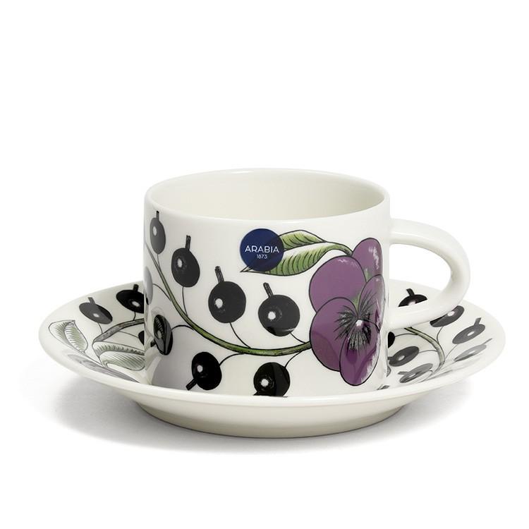 アラビア パラティッシ パープル 8983/8984 ティーカップ＆ソーサー 280ml ギフト 結婚祝い プレゼント 贈り物 セール 爆買 | Paratiisi | 01
