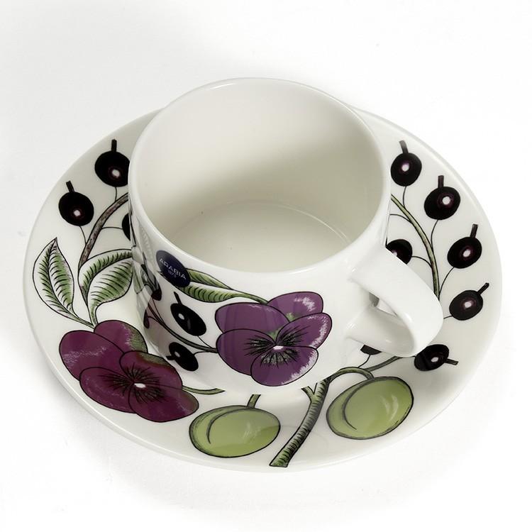 アラビア パラティッシ パープル 8983/8984 ティーカップ＆ソーサー 280ml ギフト 結婚祝い プレゼント 贈り物 セール 爆買 | Paratiisi | 05