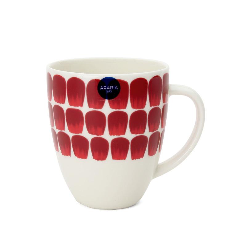 24h トゥオキオ アラビア マグカップ 340ml レッド ARABIA Tuokio