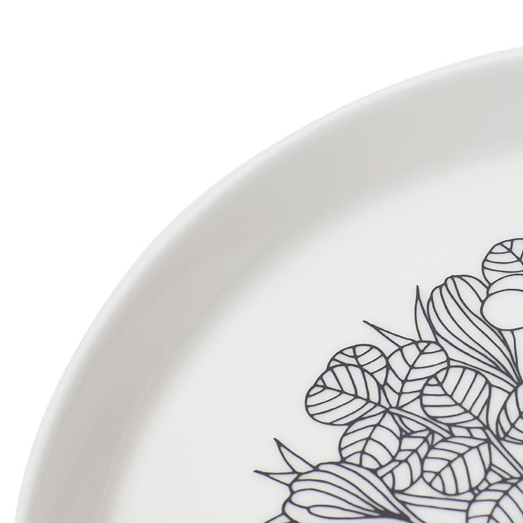 ARABIA アラビア クロッカス プレート 19cm ブラック Krokus