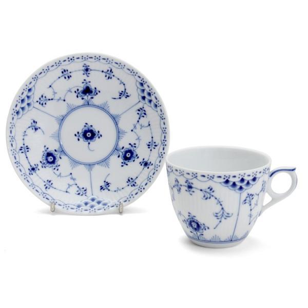 ロイヤルコペンハーゲン 102 ブルーフルーテッド ハーフレース 071 コーヒーカップ＆ソーサー 170ml ギフト 結婚祝い プレゼント_2
