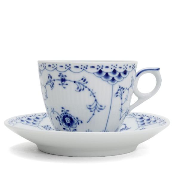 ロイヤルコペンハーゲン 102 ブルーフルーテッド ハーフレース 071 コーヒーカップ＆ソーサー 170ml ギフト 結婚祝い プレゼント_3