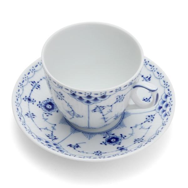 ロイヤルコペンハーゲン 102 ブルーフルーテッド ハーフレース 071 コーヒーカップ＆ソーサー 170ml ギフト 結婚祝い プレゼント_4