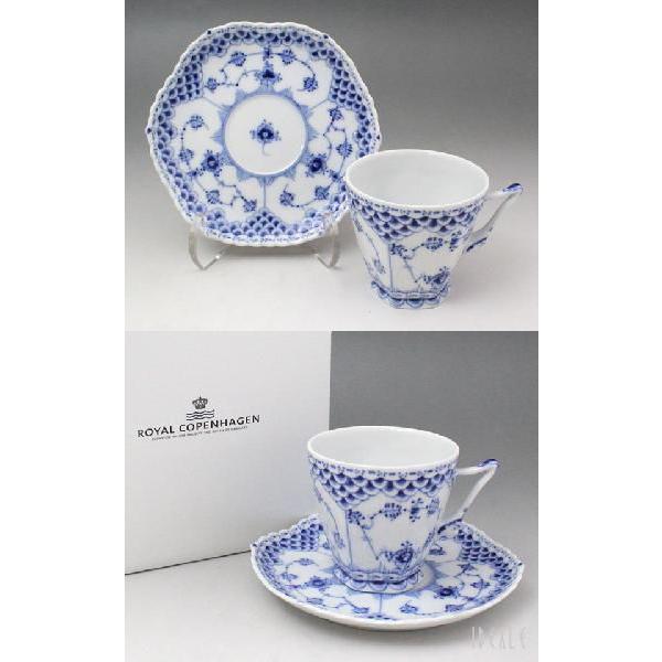 ロイヤルコペンハーゲン ブルーフルーテッド フルレース コーヒー 