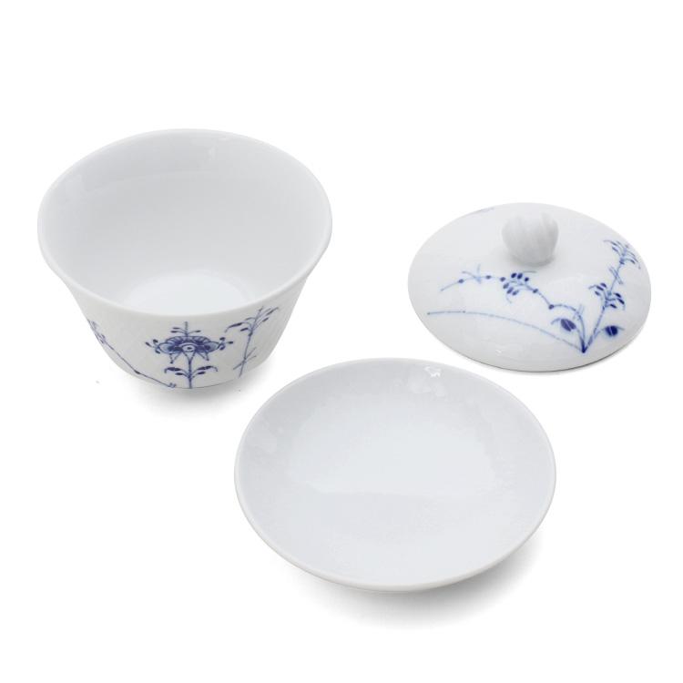 ロイヤルコペンハーゲン 2500 ブルーパルメッテ 062 蓋つき カップ＆ソーサー ペア 210ml Royal Copenhagen Blue Palmette ギフト 結婚祝い 贈り物 爆買の画像