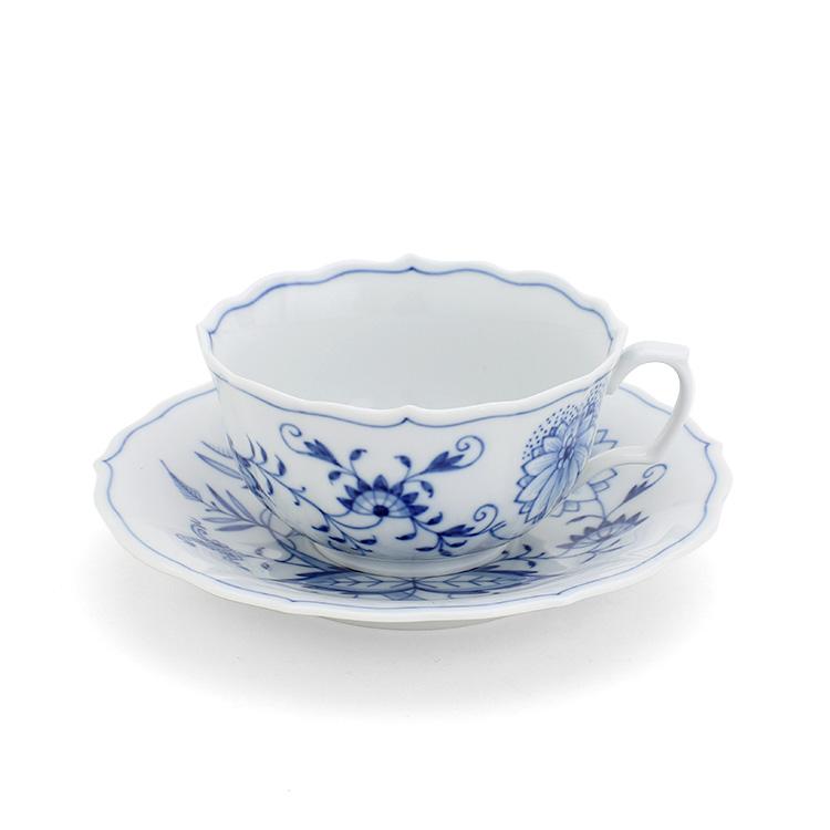 マイセン　ブルーオニオン　ティーセット マイセン 散らしブルーオニオン＊日本オリジナルティーカップ