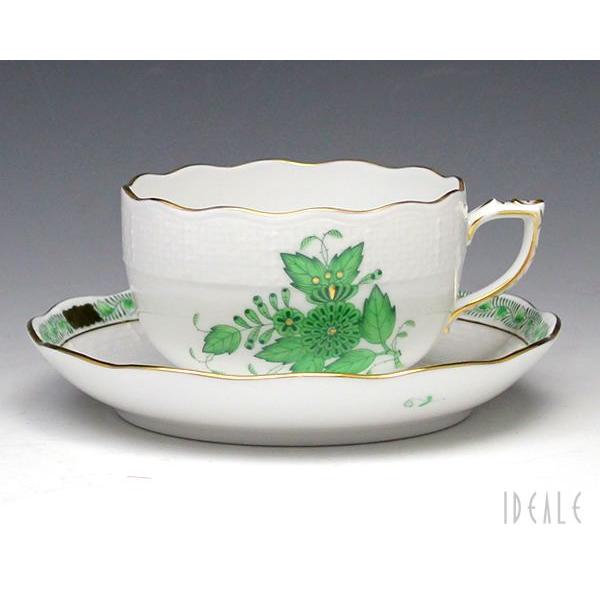 ヘレンド　アボニーグリーンカップ&ソーサー　プレート19cm ヘレンドアボニーグリーンカップ&ソーサープレート19cm