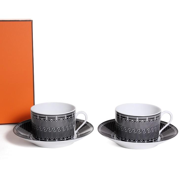 エルメス　アッシュデコ　カップ　2個セット HERMES - エルメス マグカップ ペア 2個セット Hデコ アッシュ