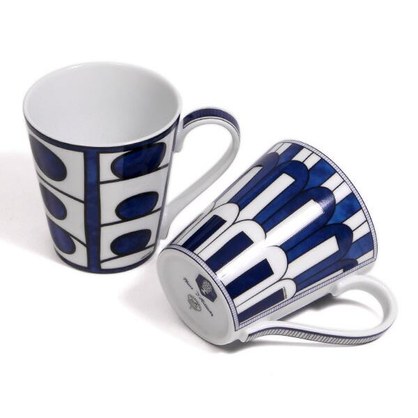 HERMES（エルメス） ブルーダイユール マグカップ No.1＆3 240ml 2個