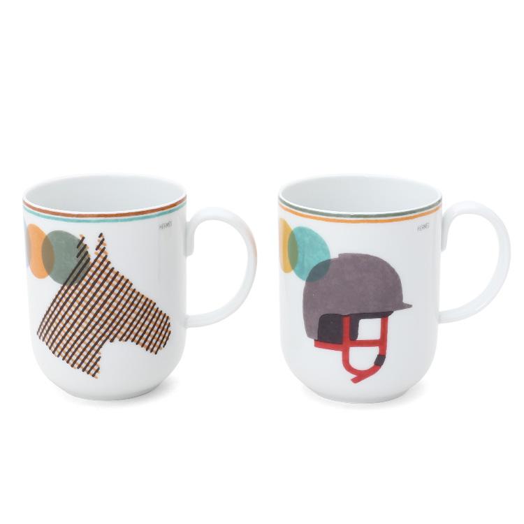 エルメス マグカップ シルエット HERMES 箱付 美品 HERMES (エルメス) マグカップ シルエット 2Pセット｜トレファク