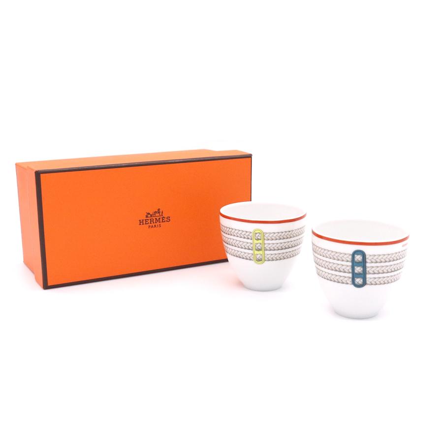 エルメス トレサージュ・エケストル タンブラー 90ml No.2 ペア HERMES Tressages questres タンブラー カップ 食器 ギフト 結婚祝い プレゼント 贈り物_7