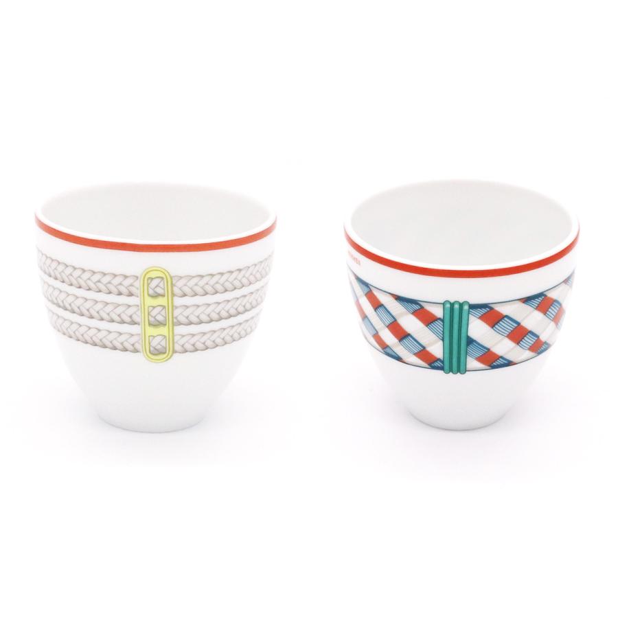 エルメス トレサージュ・エケストル タンブラー PM 90ml No.1＆No.2 ペア HERMES タンブラー カップ 食器 ギフト 結婚祝い プレゼント 贈り物 父の日 2026_2