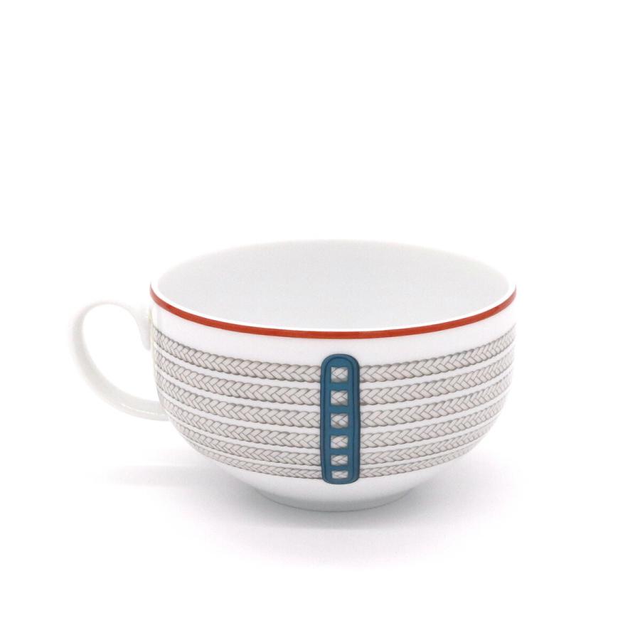 エルメス トレサージュ・エケストル モーニングカップ＆ソーサー 350ml ペア HERMES 食器 セット ギフト 結婚祝い 食器セット ギフトセット_2