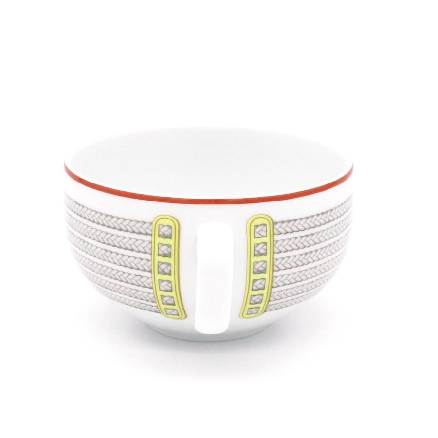 エルメス トレサージュ・エケストル モーニングカップ＆ソーサー 350ml ペア HERMES 食器 セット ギフト 結婚祝い 食器セット ギフトセット_4