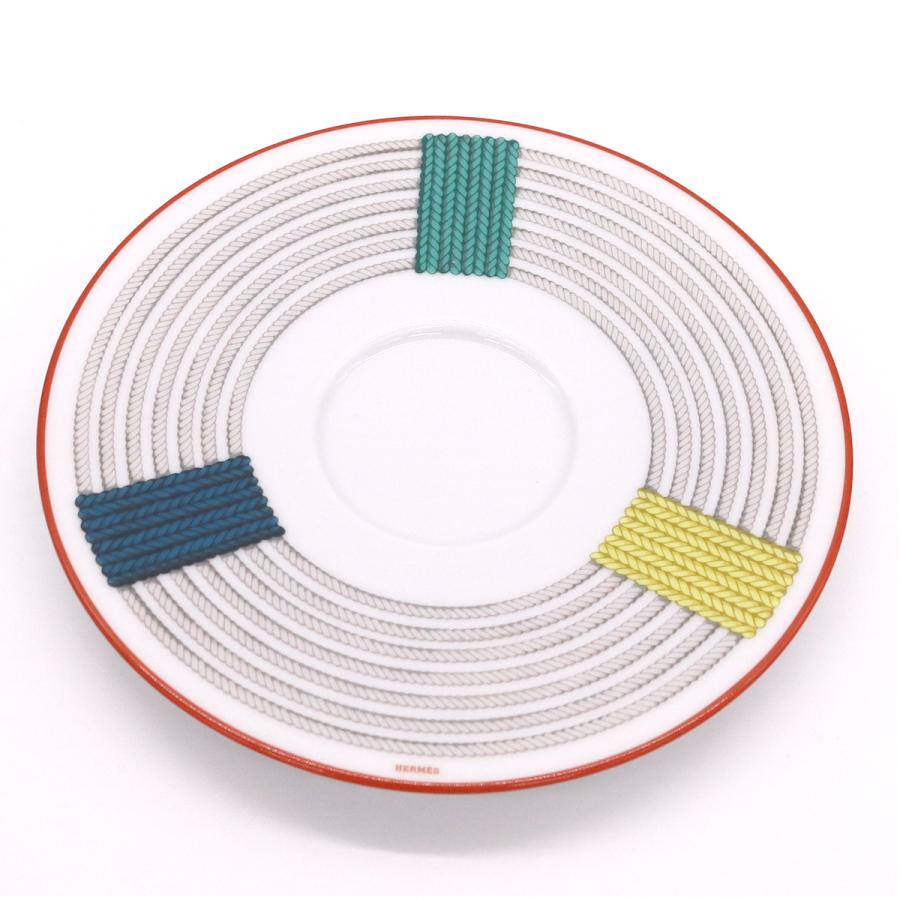 エルメス トレサージュ・エケストル モーニングカップ＆ソーサー 350ml ペア HERMES 食器 セット ギフト 結婚祝い プレゼント 贈り物 食器セット ギフトセットの画像