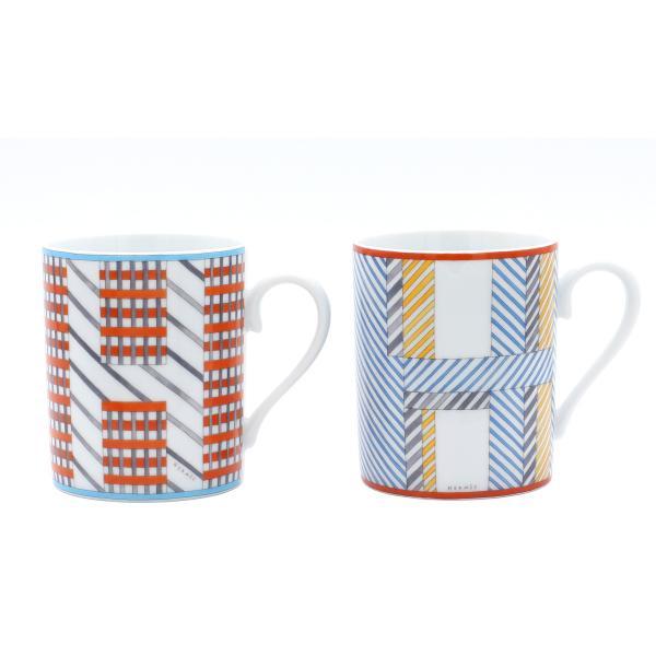 HERMES（エルメス） ヒドゥンH マグカップ 300ml No.1＆No.2 ペア