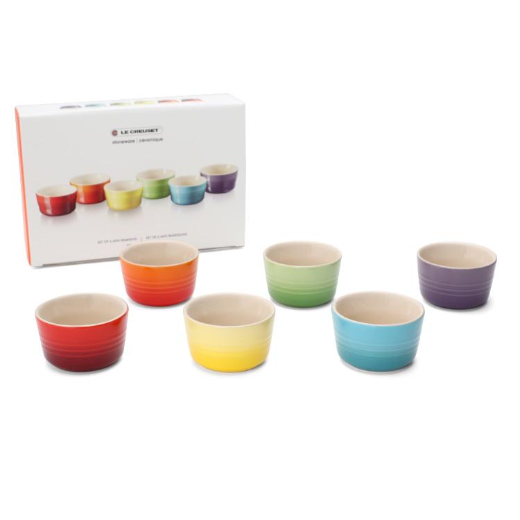 Le Creuset ルクルーゼ(ル・クルーゼ) ミニラムカン 6個セット Le Creuset ルクルーゼ(ル・クルーゼ) ミニラムカン 6個セット