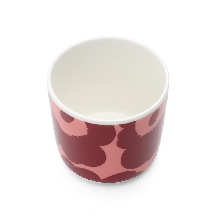 マリメッコ ウニッコ ラテマグ 200ml 2個入り(ペア) ダークレッド/パウダー marimekko 北欧雑貨 食器 マグカップ コーヒーカップ おしゃれ ギフト 新生活応援｜ideale｜06