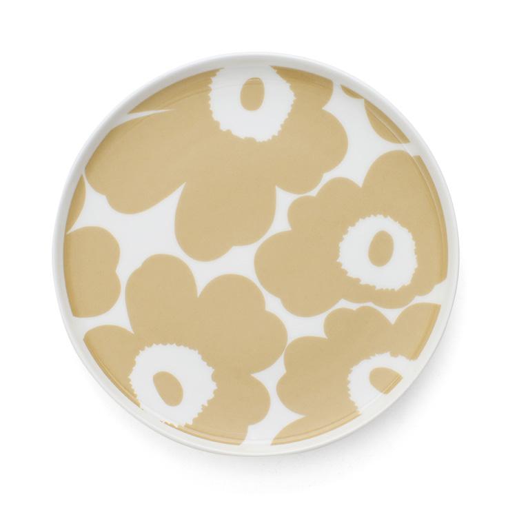 marimekko（マリメッコ） ウニッコ プレート 20cm ホワイト/ベージュ